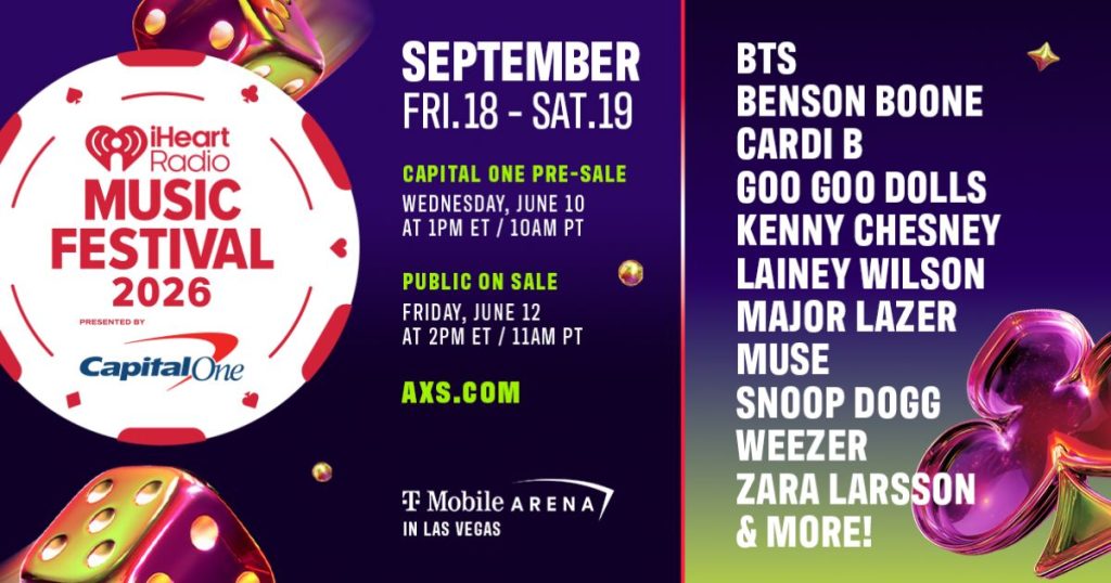 iHeartRadio Music Festival 2026: Μεγάλα ονόματα στο Λας Βέγκας